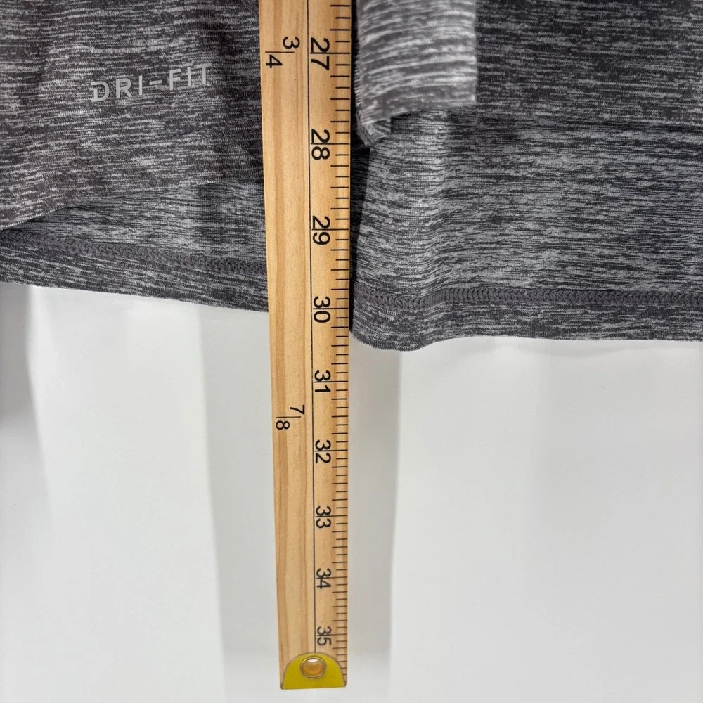 Nike Mens Pullover Large Gray‎ Heathered Dri-Fit Quarter Zip 683485-021 Running